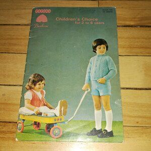 Children's Choice 2-6 years Patterns (Beehive Patons #143, 1970s)